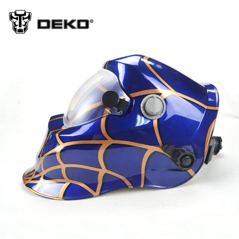 Blue Spider Solar Auto Darkening Electric Welding Mask/Helmet/Welder Cap/Welding Lens for Welding Machine