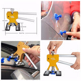 Paintless Dent Repair Car Hail Damage Repair Tool Hot Melt Glue Sticks Glue Gun Puller Tabs Kit