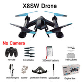 720P FPV Drone X8SW RC Quadcopter Helicopter 2.4G 4CH 6-Axis 1.0MP HD Camera