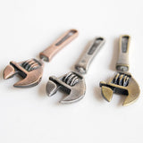 Artificial Tool Wrench Puncture Shaped Alloy Earrings