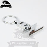 Chrome Finish Letter Z Ring Keychain For Nissan 300ZX 350Z 370Z Z 280ZX Car JDM TURBO,car-styling