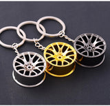 Wheel Rim Keychain Creative Accessories Auto Part Model Car Keyring Ring Keyfob Key Holder