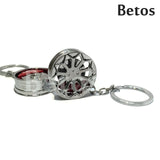 Wheel Rim Keychain Creative Accessories Auto Part Model Car Keyring Ring Keyfob Key Holder