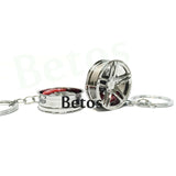 Wheel Rim Keychain Creative Accessories Auto Part Model Car Keyring Ring Keyfob Key Holder