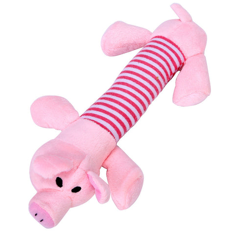 Dog Toys Pet Puppy Chew Squeaker Squeaky Plush Sound Duck Pig & Elephant Toys 3 Designs