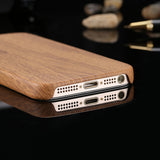 Vintage Wood Texture Pattern Leather Cases For iPhone