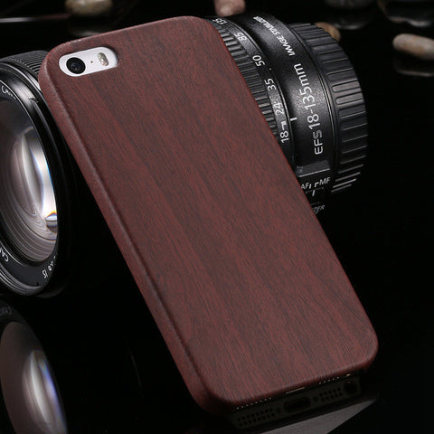 Vintage Wood Texture Pattern Leather Cases For iPhone
