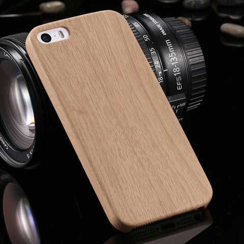 Vintage Wood Texture Pattern Leather Cases For iPhone