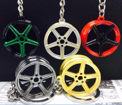 MB Wheel Rim Mini Keychain