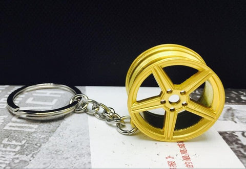 MB Wheel Rim Mini Keychain