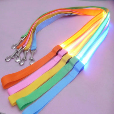 120cm Nylon Pet LED Dog Leash Night Safety LED Flashing Glow LED Pet Supplies