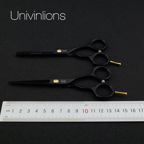 5.5" sale black japan hair scissors teflon shears cheap hairdressing scissors barber thinning scissors hairdresser razor haircut