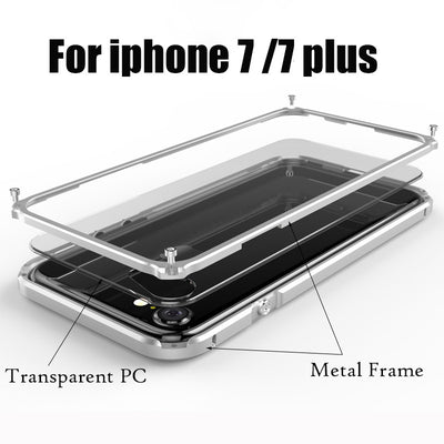 iPhone 7  Aluminum Frame For iPhone 7 Plus Shockproof Case