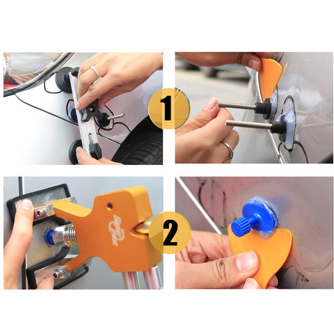 Hot Melt Glue Gun Pulling Bridge Rubber Hammer Paintless Dent Removal kit