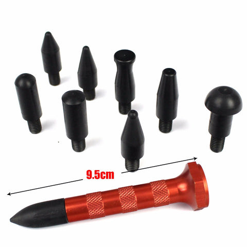 Paintless Dent Repair Hail Removal Tools Kit Tap Down Pen with 9 Heads