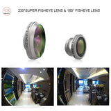 8 In 1 Universal Cellphone Mobile Phone Camera Lens Fisheye Wide Angle Macro Clip