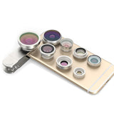 8 In 1 Universal Cellphone Mobile Phone Camera Lens Fisheye Wide Angle Macro Clip