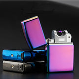 USB Lighter Electronic Cigarette Lighter Pulsed Arc Lighter Windproof Thunder Metal Cigarette Plasma