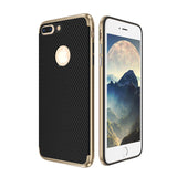 Carbon Fiber Case For iPhone 7 6 Soft Anti-Skid Anti-Knock Frame Cover For iPhone 7 Plus SE 5s Leather