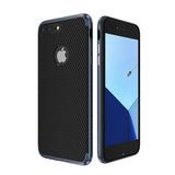 Carbon Fiber Case For iPhone 7 6 Soft Anti-Skid Anti-Knock Frame Cover For iPhone 7 Plus SE 5s Leather