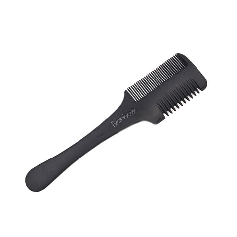 Professional Hair Razor Comb Black Handle Hair Razor Cutting Thinning Comb