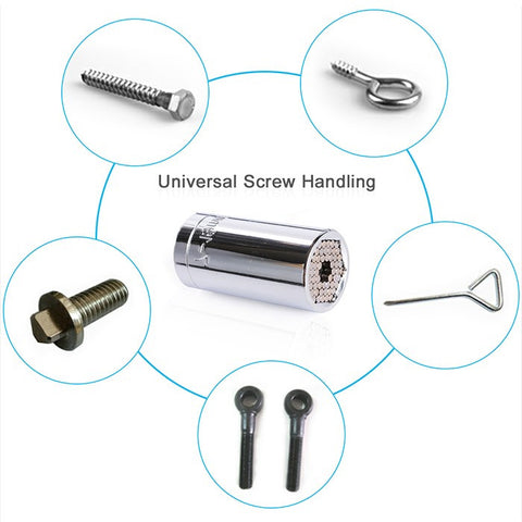 3 pcs/set 7-19MM Reflex Grip Universal Ratchet Wrench set