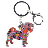 Pug Dog KeyChain Key Ring