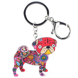 Pug Dog KeyChain Key Ring