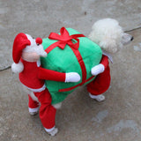 Christmas Dog Costumes Funny Santa Claus