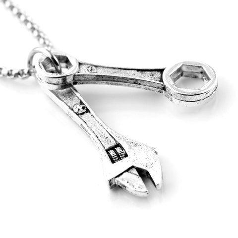 Mens Mechanic Wrench Tool Pendant