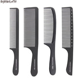 Professional Hair Comb Hard Carbon Flat Head Antistatic Cutting Combs for Salon Styling