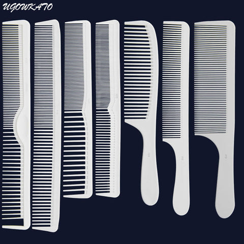 Professional Hair Comb Hard Carbon Flat Head Antistatic Cutting Combs for Salon Styling