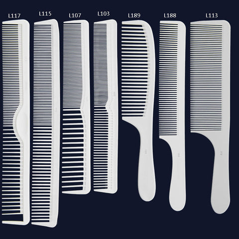 Professional Hair Comb Hard Carbon Flat Head Antistatic Cutting Combs for Salon Styling