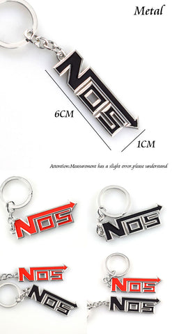 NOS Nitrous Oxide Fender keyring