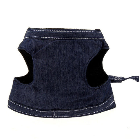 Dark denim harness