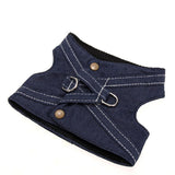 Dark denim harness