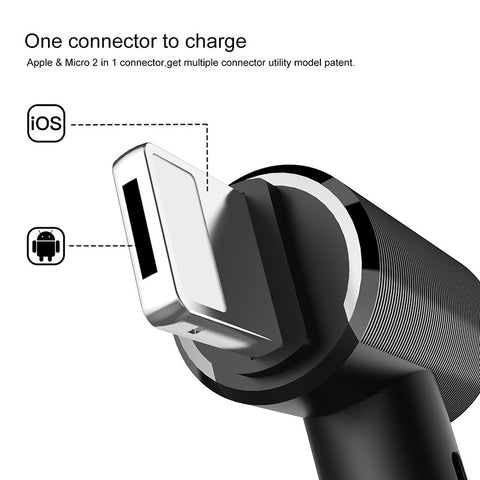 Baseus Portable 2 in 1 Magnetic Universal Charger Iphone- android