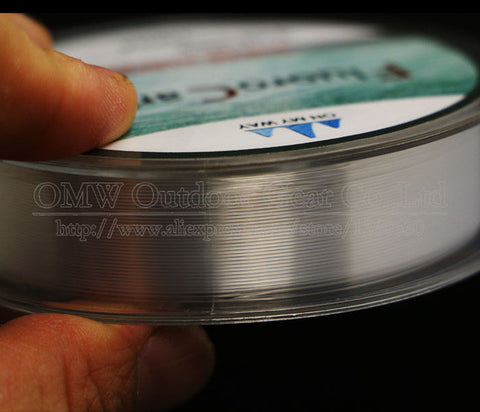 100M Fluorocarbon Fishing Line  red/clear two colors 4-32LB Carbon Fiber Leader Line