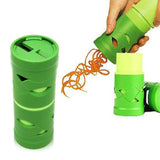 Green ABS Vegetable Fruit Shred Twister Cutter Spiral Slicer