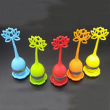 Stainless Steel Tea Infuser Teaspoon Silicone 5 Colors