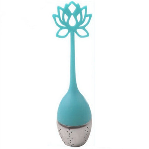 Stainless Steel Tea Infuser Teaspoon Silicone 5 Colors