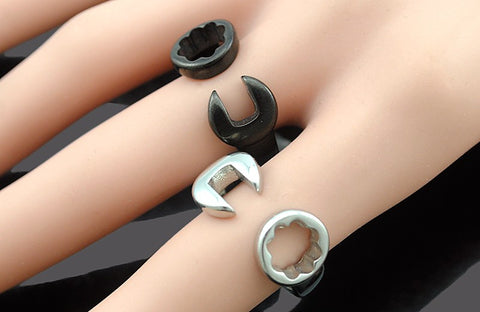 stainless steel Fashion wrench ring