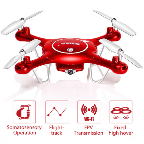 X5UW Drone with WiFi Camera HD 720P Real-time Transmission FPV Quadcopter 2.4G 4CH RC