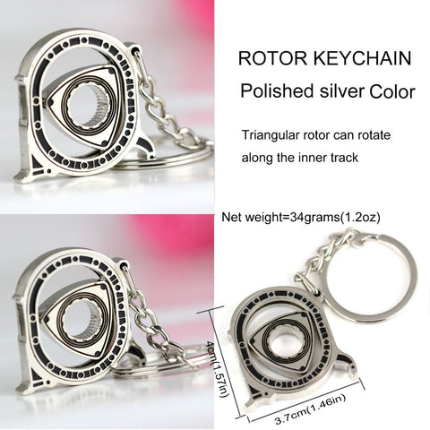 Spinning Rotor Keychain