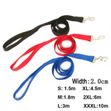 Nylon Dog Leashes 3 Colors 1.5M 1.8M 3M 4.5M 6M 10M Pet Walking Training Leash