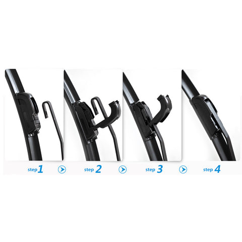 20'' Universal U-Type Windshield Wiper Blades Windscreen Silicone Rubber