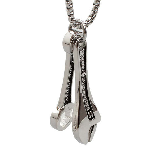 Classic Wrench 316L Stainless Steel Necklaces Spanner 23in