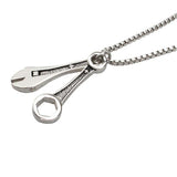 Classic Wrench 316L Stainless Steel Necklaces Spanner 23in