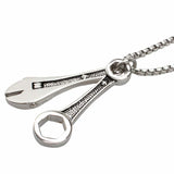 Classic Wrench 316L Stainless Steel Necklaces Spanner 23in