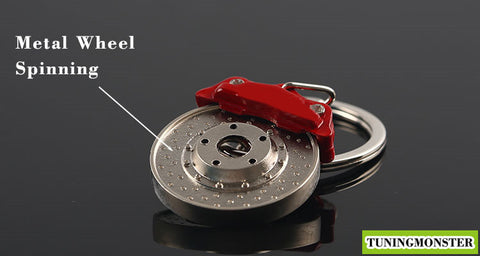 Disc Brake Calipers Shape Auto Parts Keychain